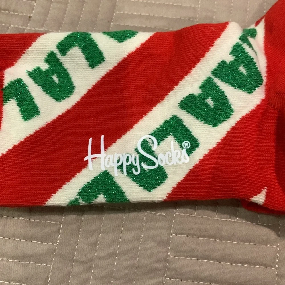 NWT Happy Socks Fa La La La La Socks - Size 4-7